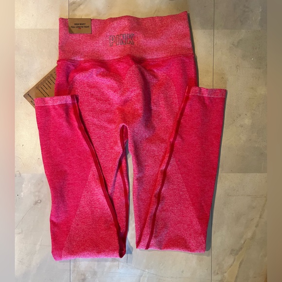 PINK athletic seamless highways, full length, leggings, and sports bra set. - Picture 5 of 5